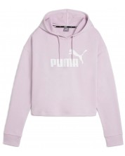 Дамски суитшърт Puma - Essentials Logo Cropped , розов