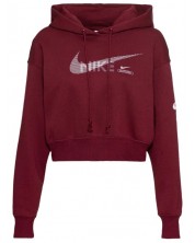 Дамски суитшърт Nike - Swoosh Fleece , червено