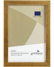 Дървена рамка за снимки Goldbuch - Златиста, 10 x 15 cm -1