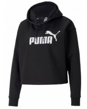 Дамски суитшърт Puma - ESS Cropped Logo , черен