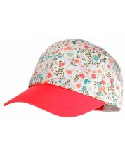 Детска лятна шапка с козирка Maximo - Розова, цветя