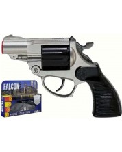 Детски револвер Villa Giocattoli Falcon Silver - С капси, 12 изстрела -1