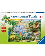 Детски пъзел Ravensburger от 60 части - Праисторически живот