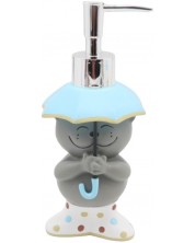 Детски дозатор за течен сапун Inter Ceramic - Cat and Dog, 9 x 18.5 cm -1