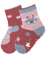 Детски чорапи със силиконови бутончета Sterntaler - 21/22, 18-24 месеца, 2 чифта