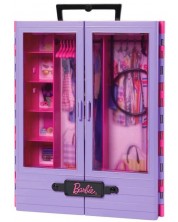 Детска играчка Barbie - Гардероб, лилав -1