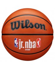 Детска баскетболна топка Wilson - Jr NBA, размер 7, кафява -1