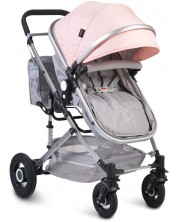 Детска комбинирана количка Moni - Ciara, розова -1