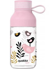 Детска бутилка за вода Quokka Kids - Ice, Birds, 430 ml