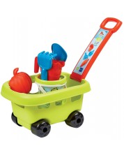 Детска играчка Ecoiffier - Градинска количка, с аксесоари