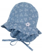 Детска шапка с UV 50+ защита Sterntaler - На цветчета, 45 cm, 6-9 месеца