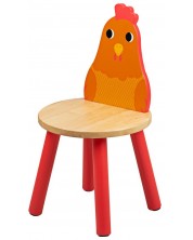 Детско дървено столче Bigjigs - Пиле -1