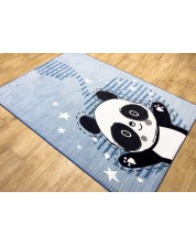 Детски килим BLC - Панда, син