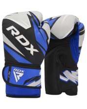 Детски боксови ръкавици RDX - J11, 6 oz, сини/черни -1
