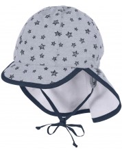 Детска шапка с платка с UV 50+ защита Sterntaler - Със звездички, 49 cm, 12-18 месеца -1