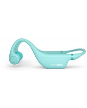 Детски слушалки Philips - TAK4607GR/00, безжични, зелени -1