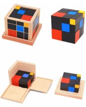 Детска играчка Smart Baby - Триномен куб на Монтесори -1