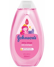Детски шампоан за блясък Johnson's - Shiny drops, 500 ml -1