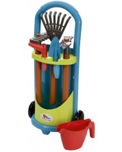 Детска градинска количка  Ecoiffier - с 6 инструмента -1