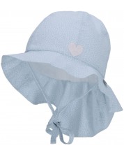 Детска лятна шапка с UV 50+ защита Sterntaler - 43 cm, 5-6 месеца, синя -1