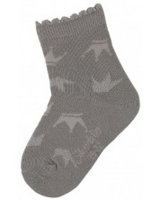 Детски чорапи Sterntaler - С коронки, 17/18 размер, 6-12 месеца, сиви
