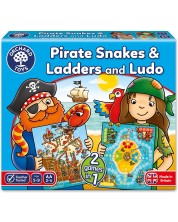 Orchard Toys Детска образователна игра Пирати змии и стълби § Людо