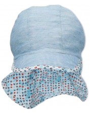 Детска лятна шапка с UV 50+ защита Sterntaler - 47 cm, 9-12 месеца, синя