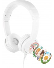 Детски слушалки с микрофон BuddyPhones - Explore+, бели