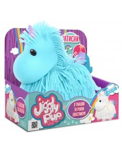 Детска играчка Eolo Toys Jiggly Pets - Рошльо еднорог със звуци, син -1