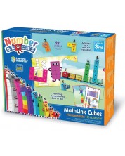Детски математически комплект Learning Resources - Кубчета за сглобяване, от 1 до 10 -1