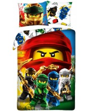 Детски спален комплект Halantex - Lego Ninjago, отряд -1