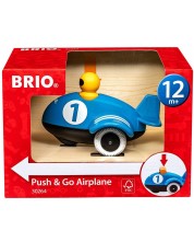 Детска играчка за бутане Brio - Самолет -1