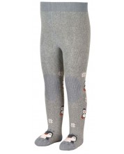 Детски термочорапогащник Sterntaler - Пингвин, 92 cm, 2-3 години, сив -1