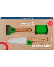 Детски комплект Opinel - Le Petit Chef, зелен