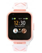Детски смарт часовник MyKi - 4, 1.4'', White/Pink
