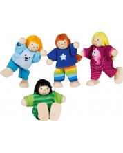 Детски комплект гъвкави кукли Goki - Деца