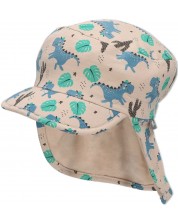 Детска лятна шапка с UV 50+ защита Sterntaler - С динозаври, 47 cm, 9-12 месеца -1