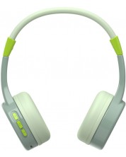 Детски слушалки с микрофон Hama - Teens Guard, безжични, зелени -1