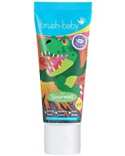 Детска паста за зъби Brush Baby - Spearmint, Динозавър, 100 ml