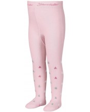 Детски чорапогащник Sterntaler - Розов, с триъгълници, 68 cm, 4-6 месеца -1