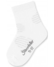 Детски чорапи Sterntaler - На сърца, 15/16 размер, 4-6 месеца, бели
