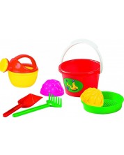 Детски плажен комплект Polesie Toys - Seal, 7 части, асортимент