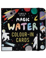 Детски карти за оцветяване Floss and Rock Magic Water - Космос -1
