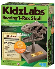 Игрален комплект 4M Kidz Labs - Череп на ревящ динозавър -1
