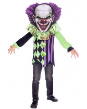 Детски карнавален костюм Amscan - Страшен клоун, 8-10 години -1