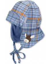 Детска шапка ушанка Sterntaler - с магаренце, 43 cm, 5-6 месеца -1