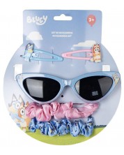Детски комплект Cerda - Аксесоари за коса и слънчеви очила, Peppa Pig -1