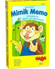 Детска игра 3 в 1 Haba - Мемо с мимики