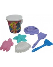 Детски плажен комплект Polesie Toys - Sunflower, 7 части, асортимент -1