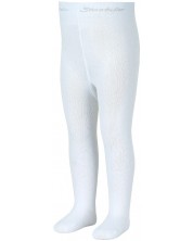 Детски памучен чорапогащник Sterntaler - Фигурален, 74 cm, 6-9 месеца, бял